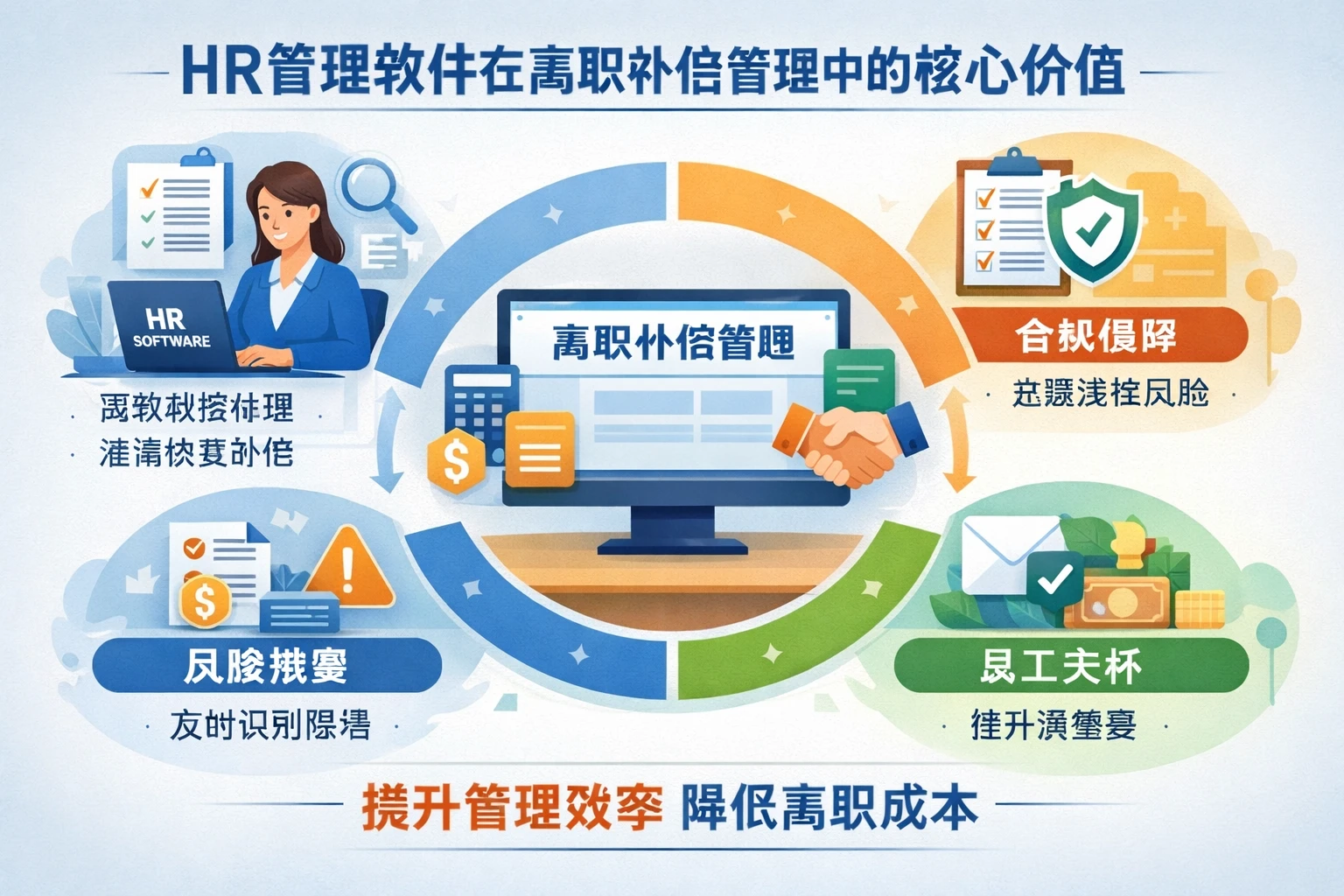HR管理软件在离职补偿管理中的核心价值