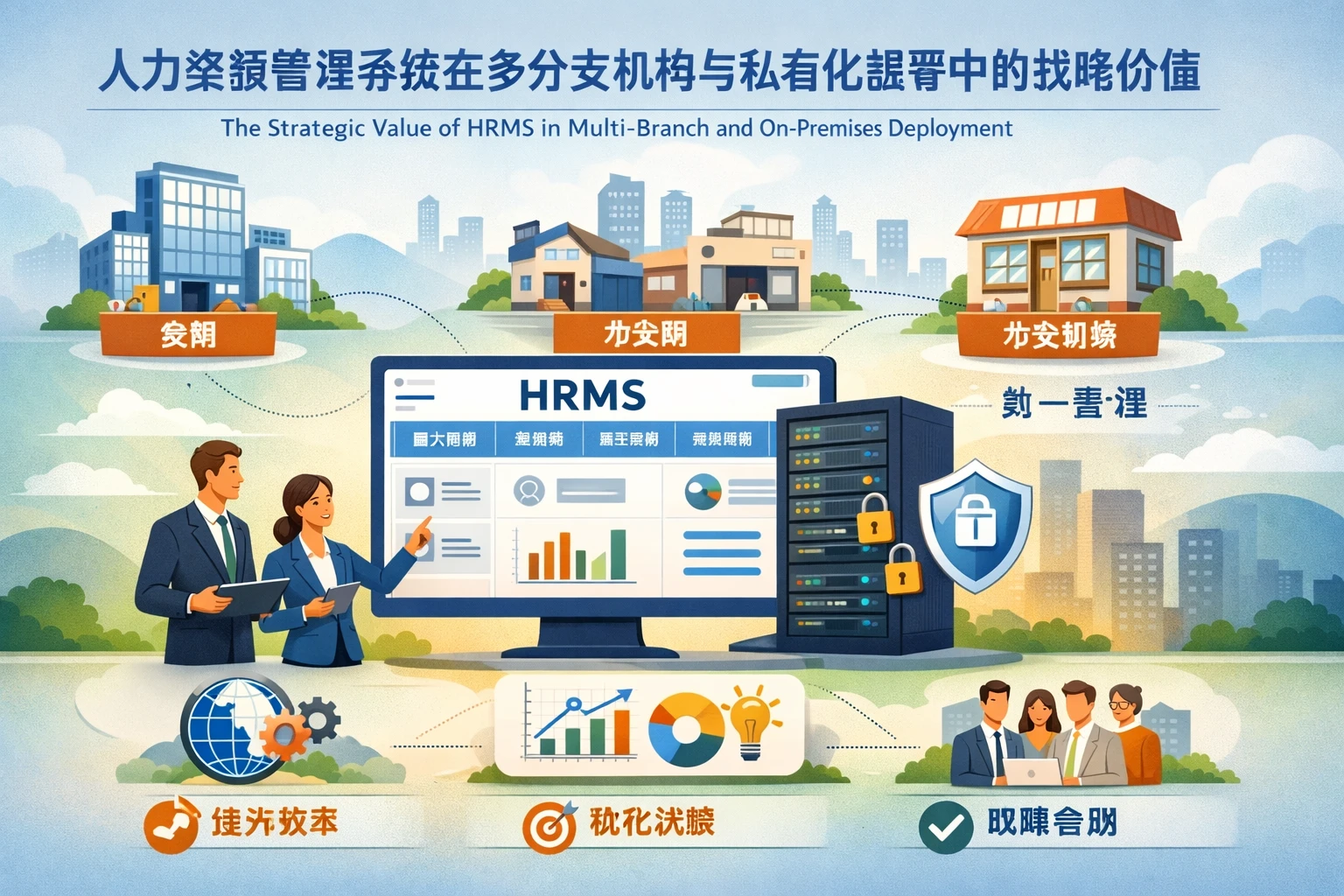 人力资源管理系统在多分支机构与私有化部署中的战略价值