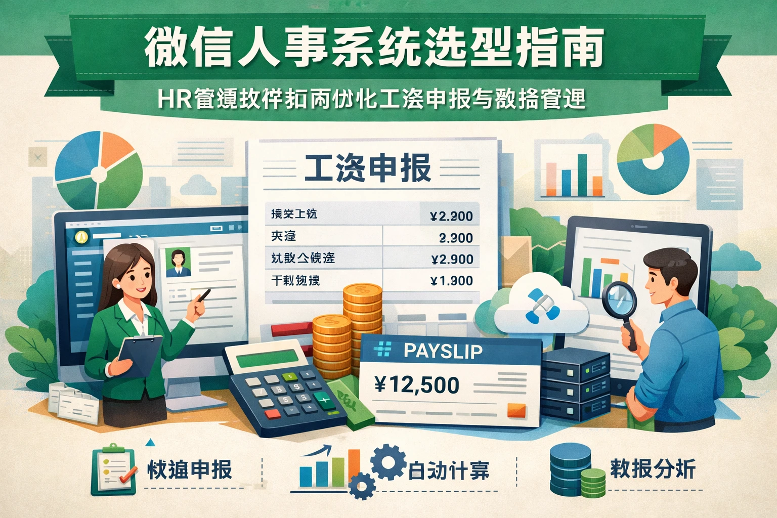 微信人事系统选型指南：HR管理软件如何优化工资申报与数据管理