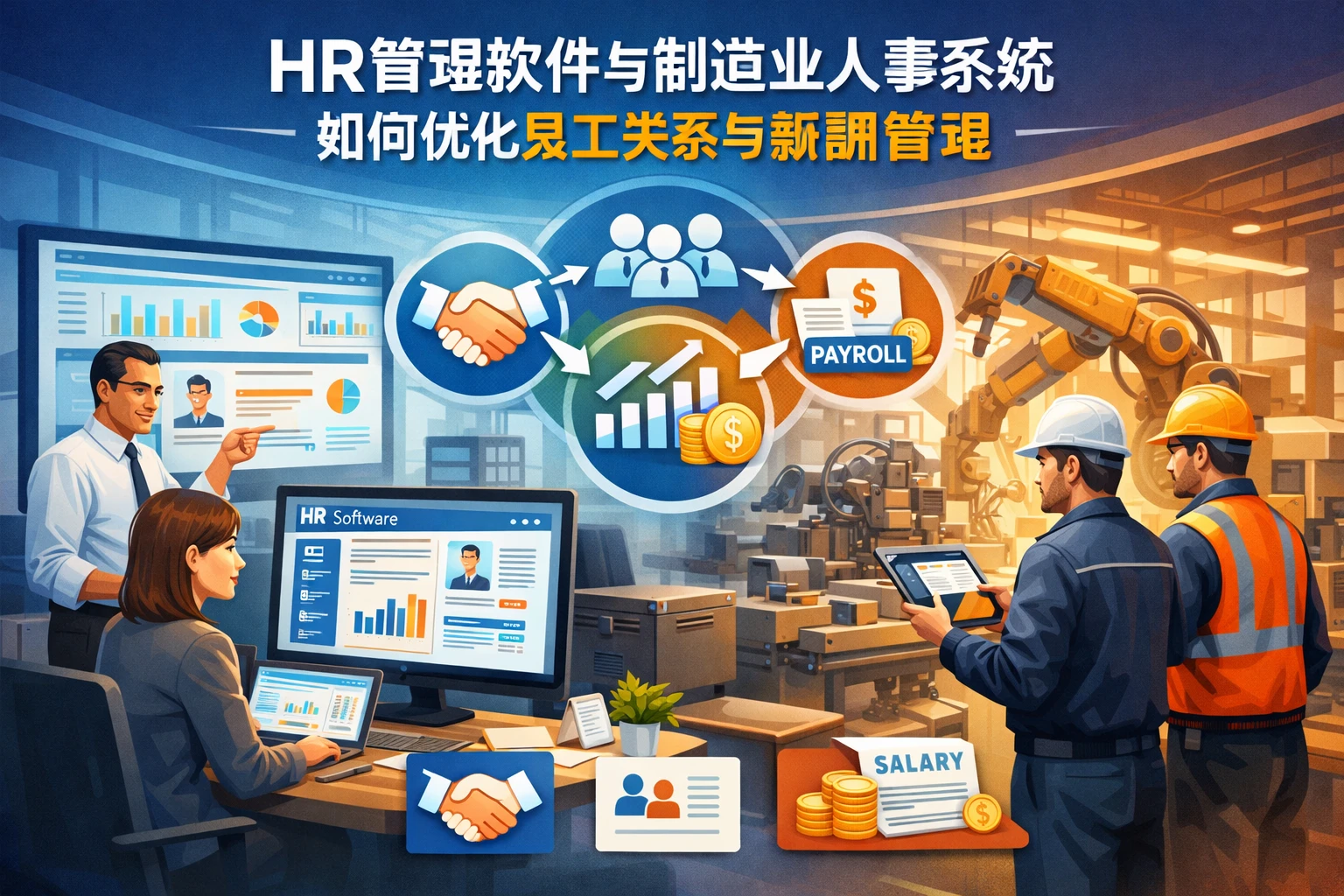 HR管理软件与制造业人事系统如何优化员工关系与薪酬管理