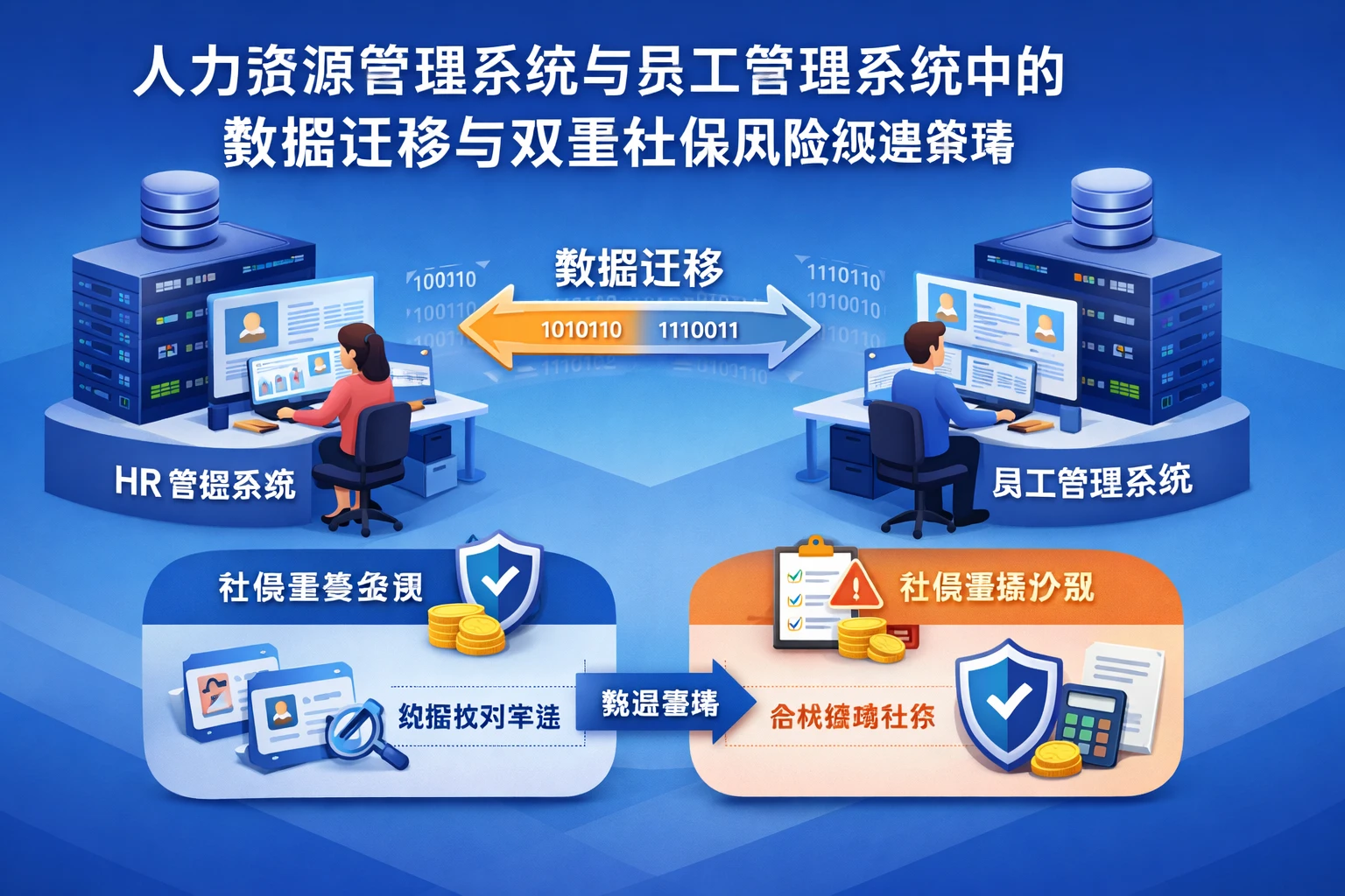 人力资源管理系统与员工管理系统中的数据迁移与双重社保风险规避策略