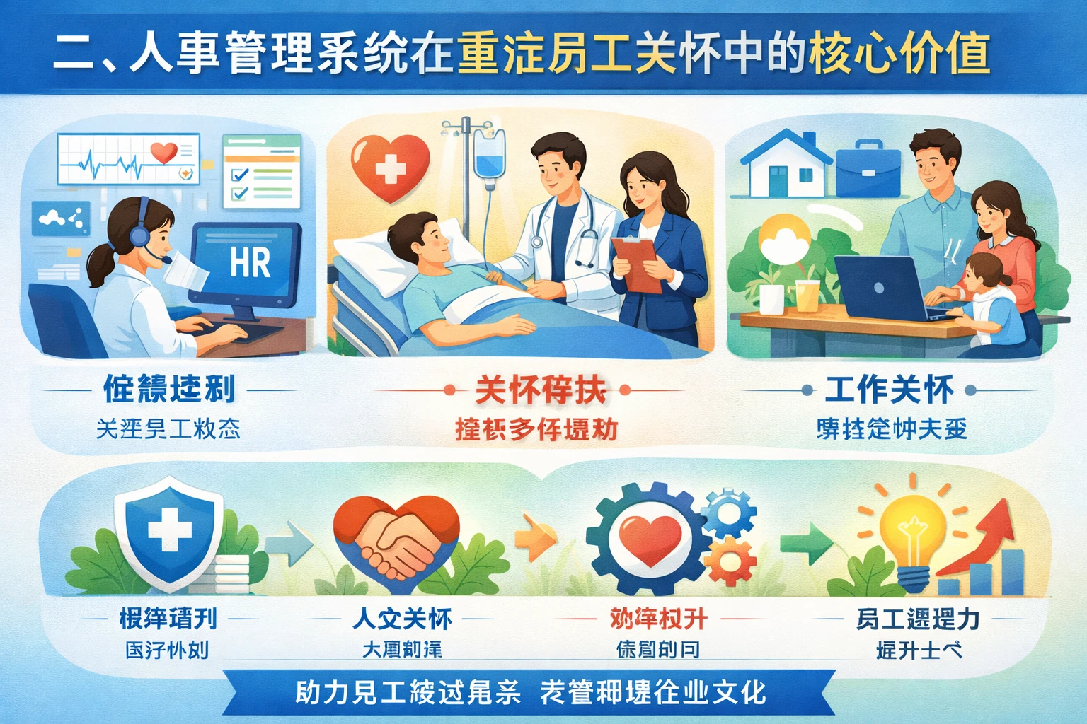二、人事管理系统在重症员工关怀中的核心价值