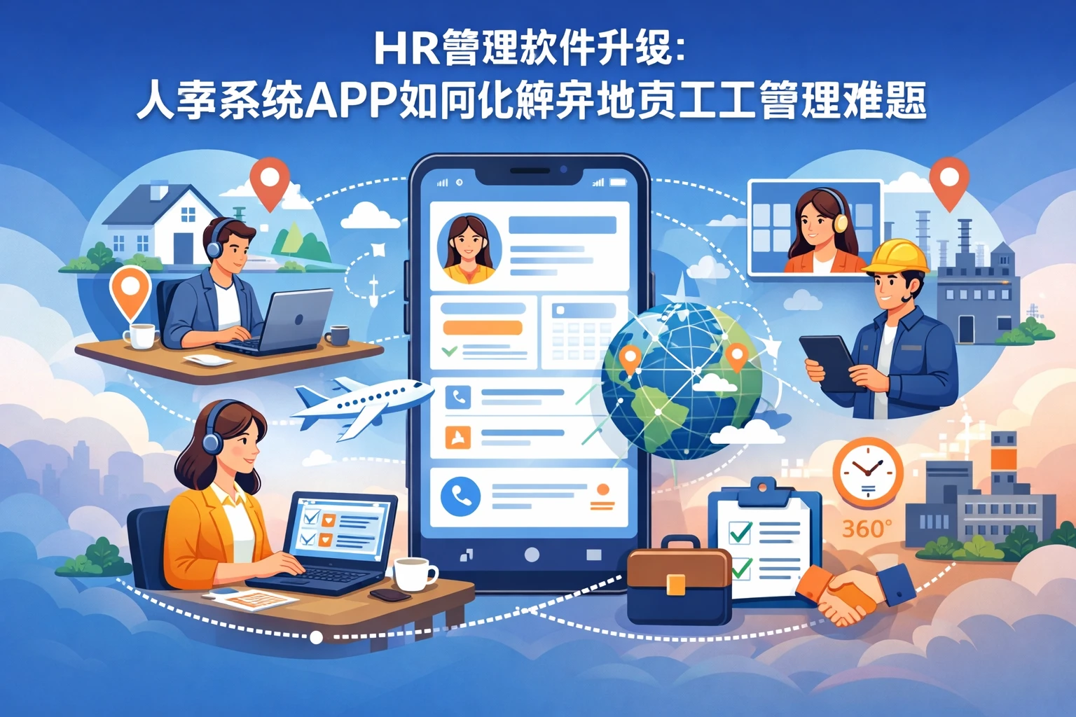 HR管理软件升级：人事系统APP如何化解异地员工管理难题