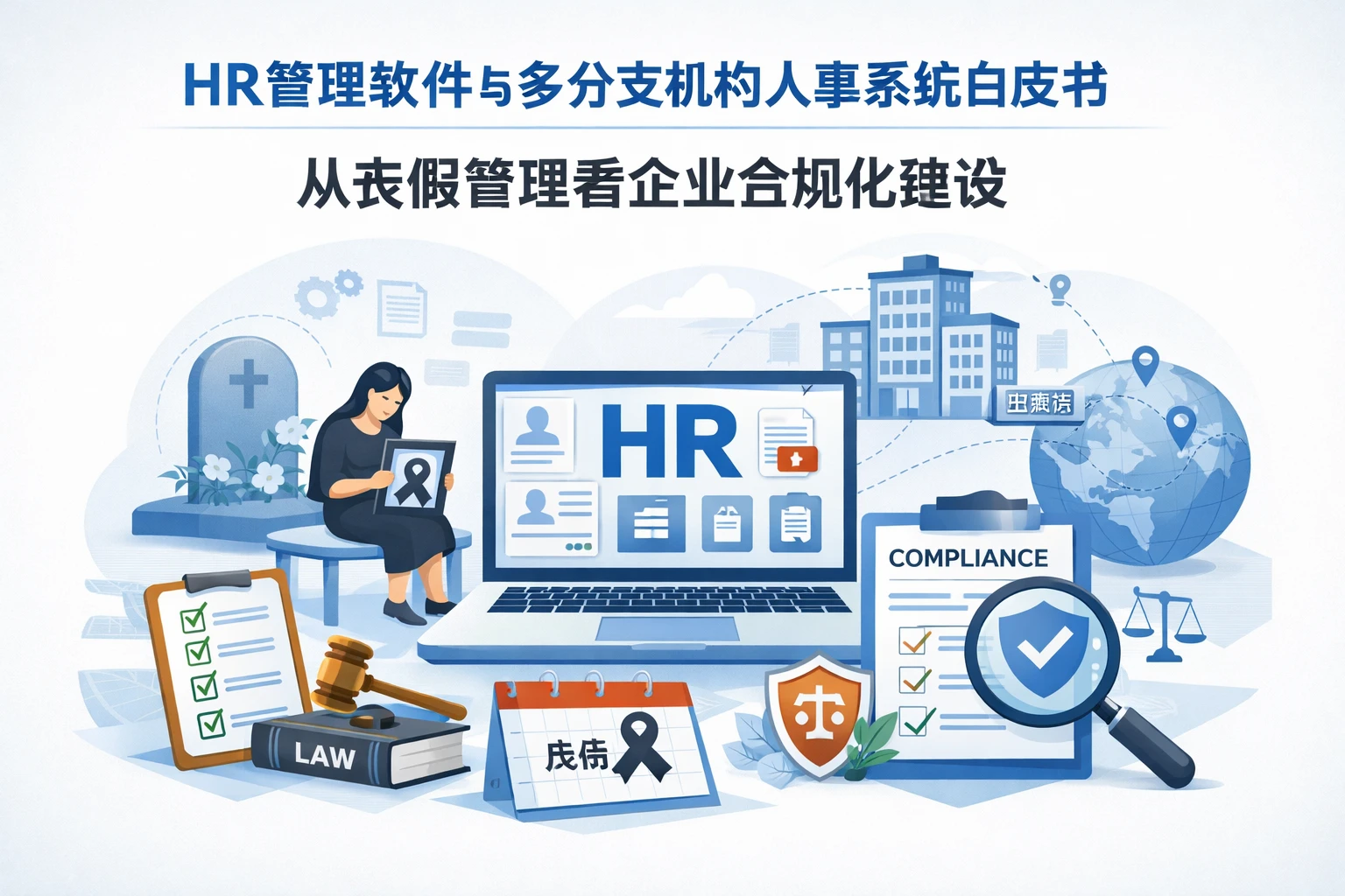 HR管理软件与多分支机构人事系统白皮书：从丧假管理看企业合规化建设
