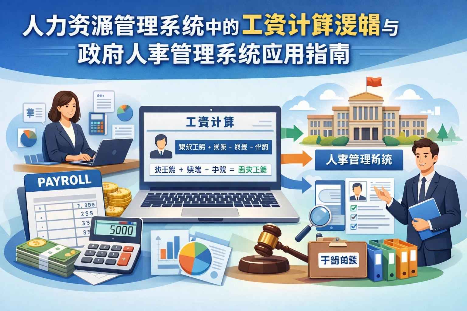 人力资源管理系统中的工资计算逻辑与政府人事管理系统应用指南