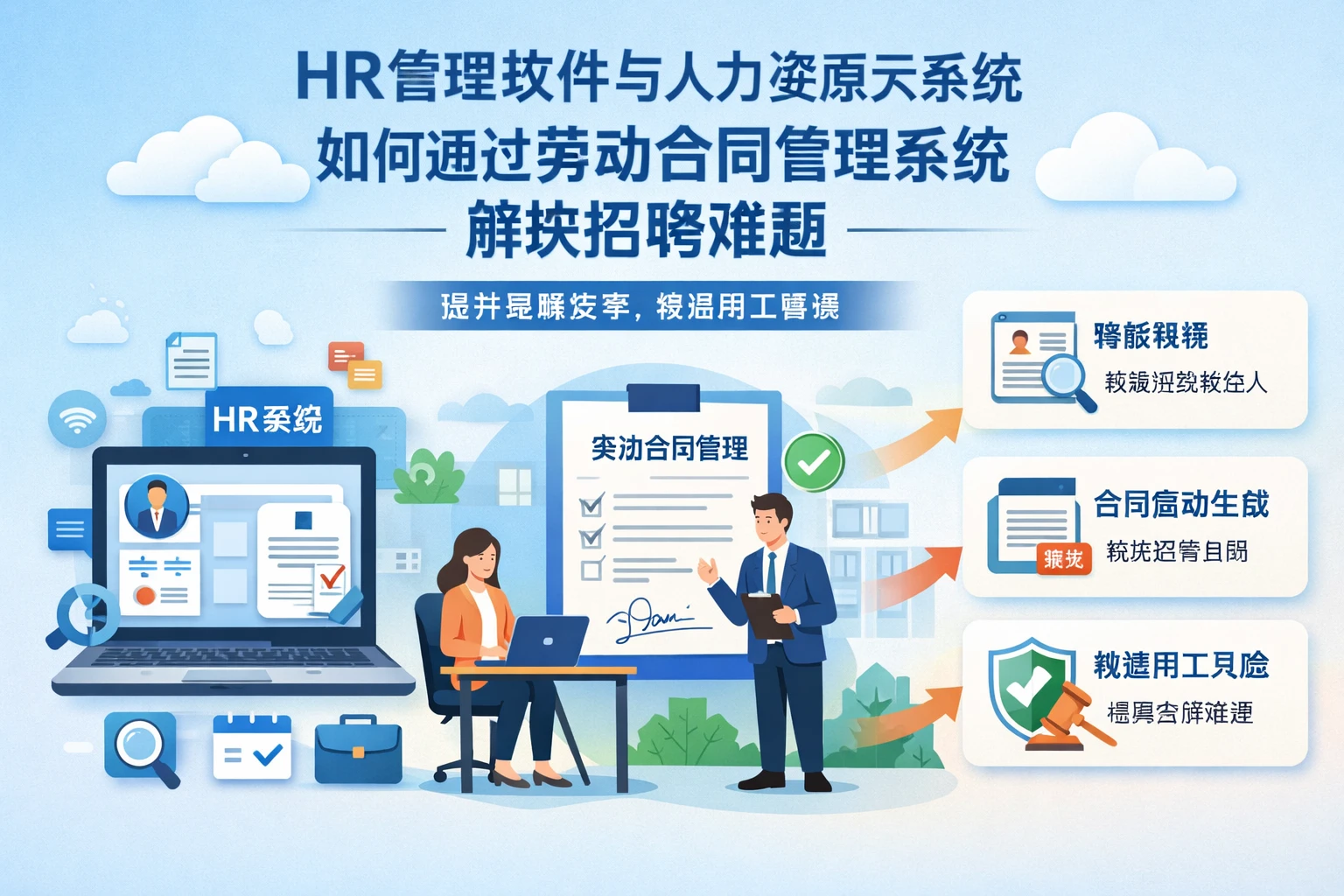 HR管理软件与人力资源云系统如何通过劳动合同管理系统解决招聘难题