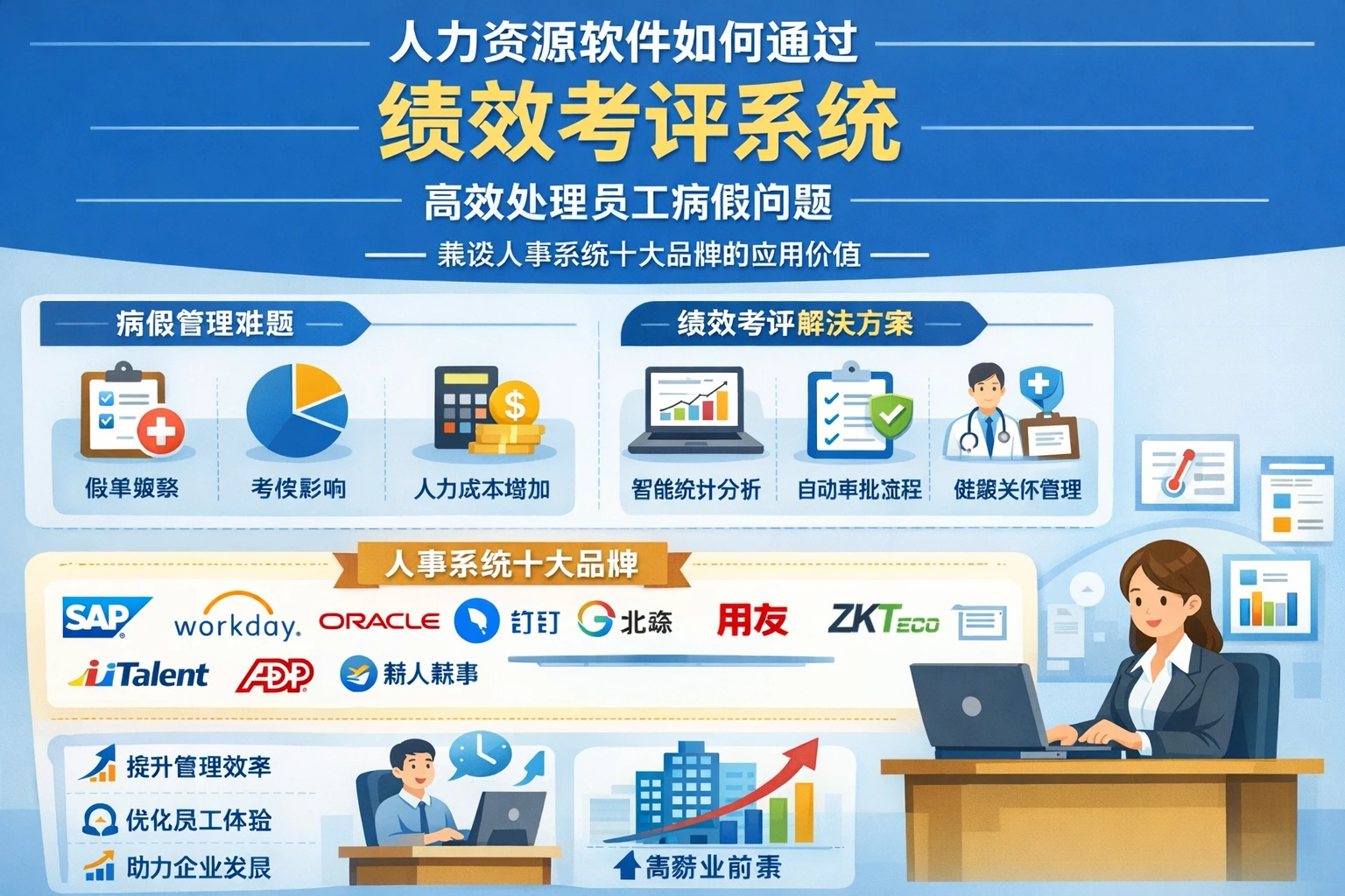 人力资源软件如何通过绩效考评系统高效处理员工病假问题——兼谈人事系统十大品牌的应用价值