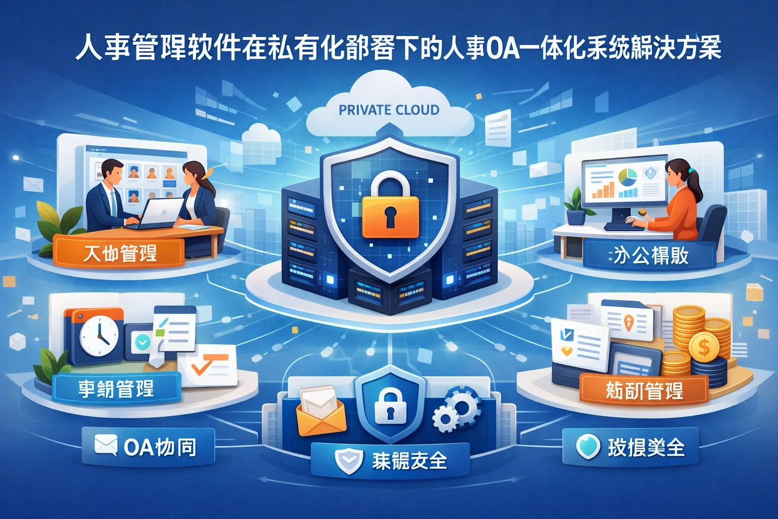 人事管理软件在私有化部署下的人事OA一体化系统解决方案