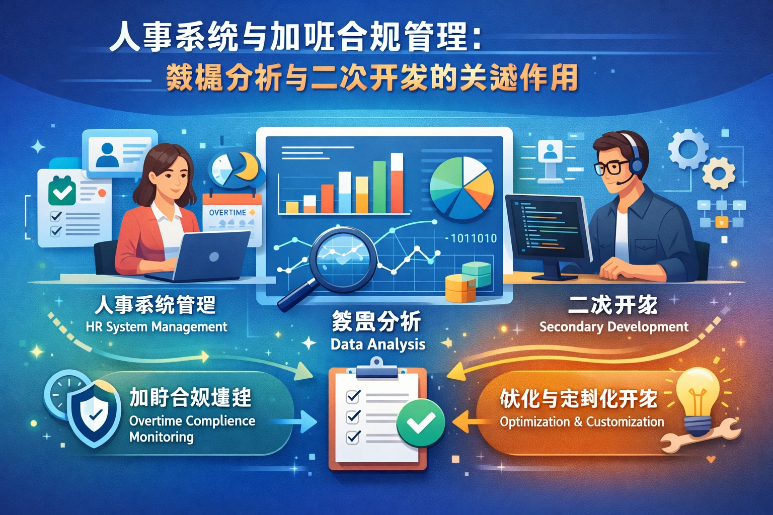 人事系统与加班合规管理：数据分析与二次开发的关键作用