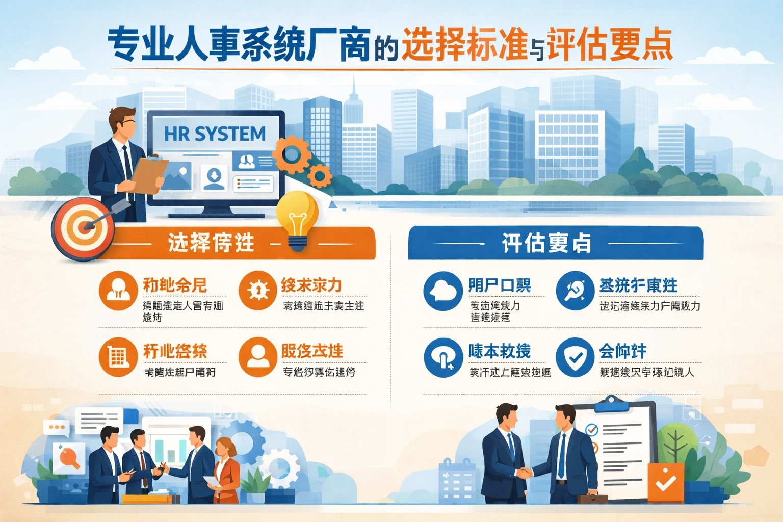专业人事系统厂商的选择标准与评估要点