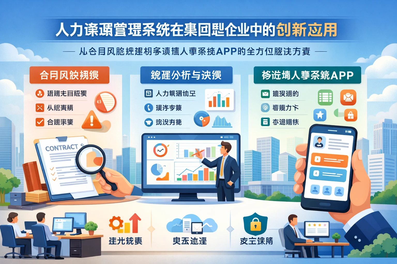 人力资源管理系统在集团型企业中的创新应用:从合同风险规避到移动端人事系统APP的全方位解决方案