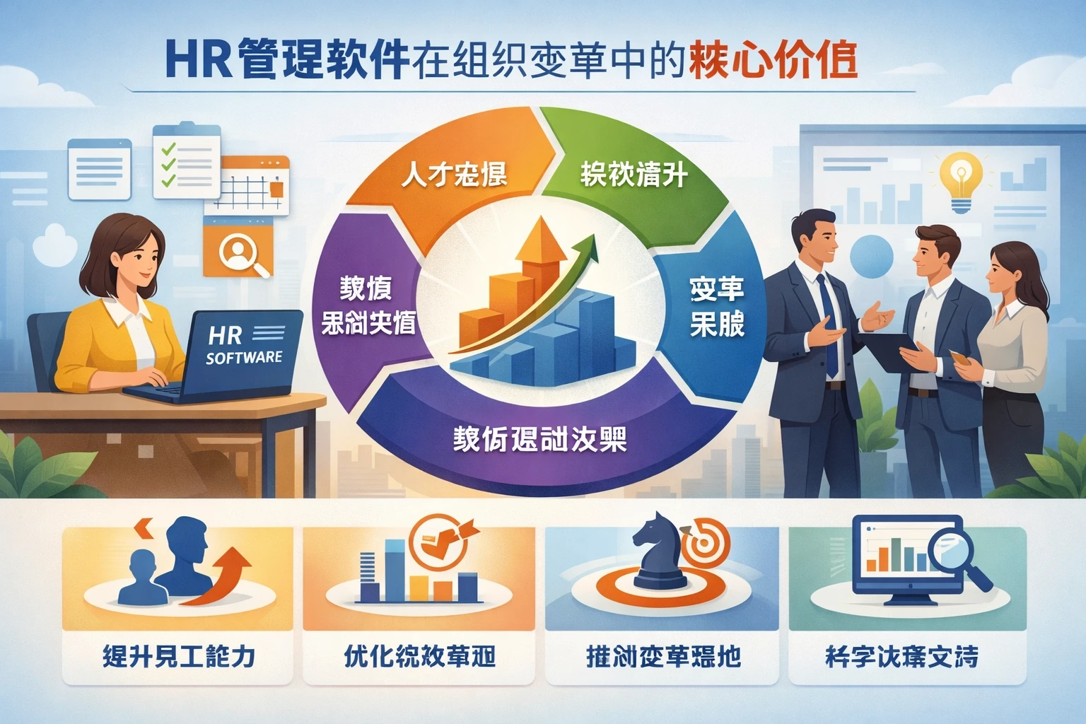 HR管理软件在组织变革中的核心价值