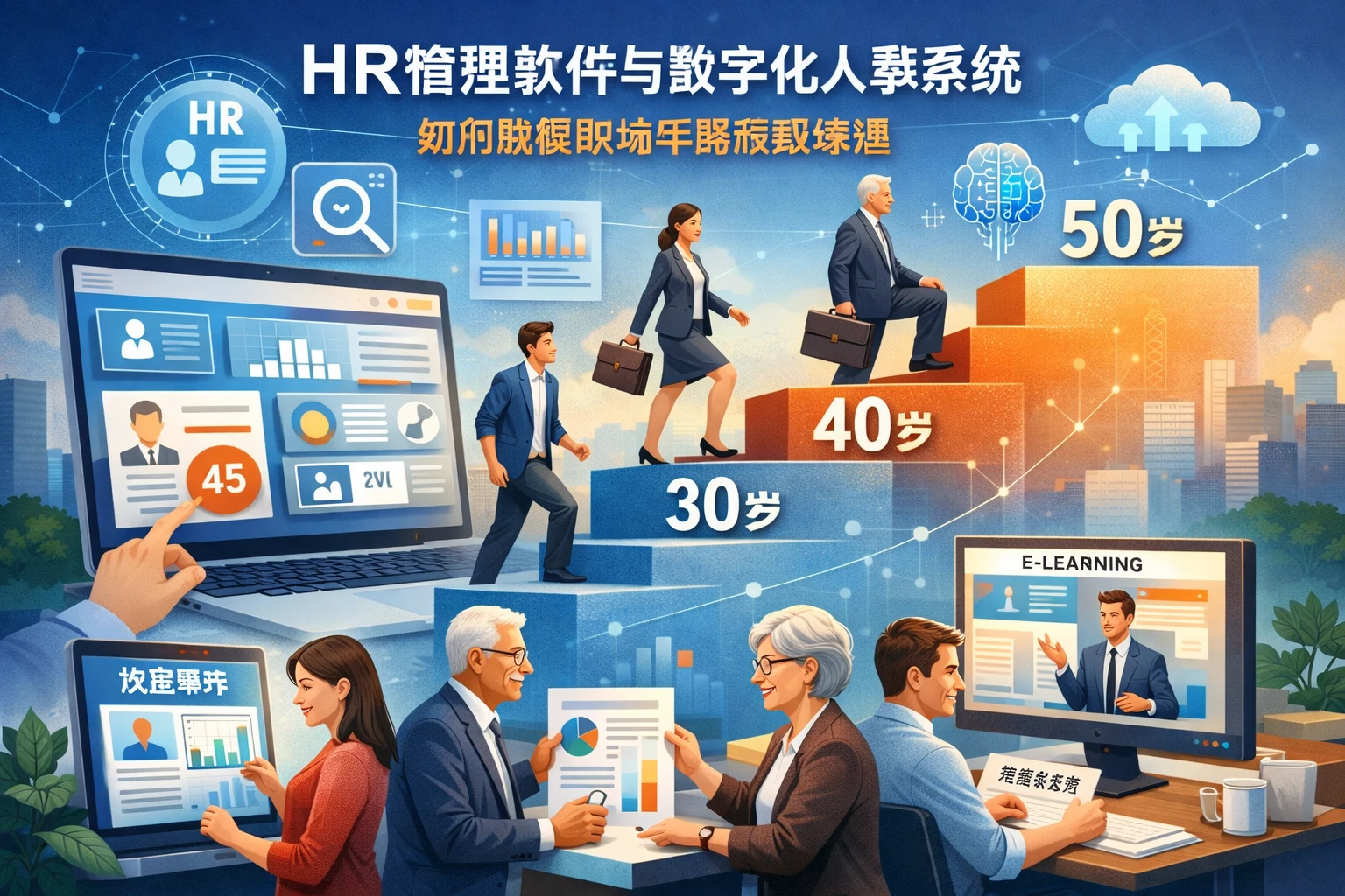 HR管理软件与数字化人事系统如何破解职场年龄瓶颈难题