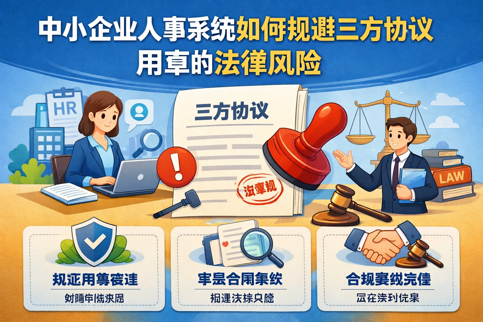 中小企业人事系统如何规避三方协议用章的法律风险