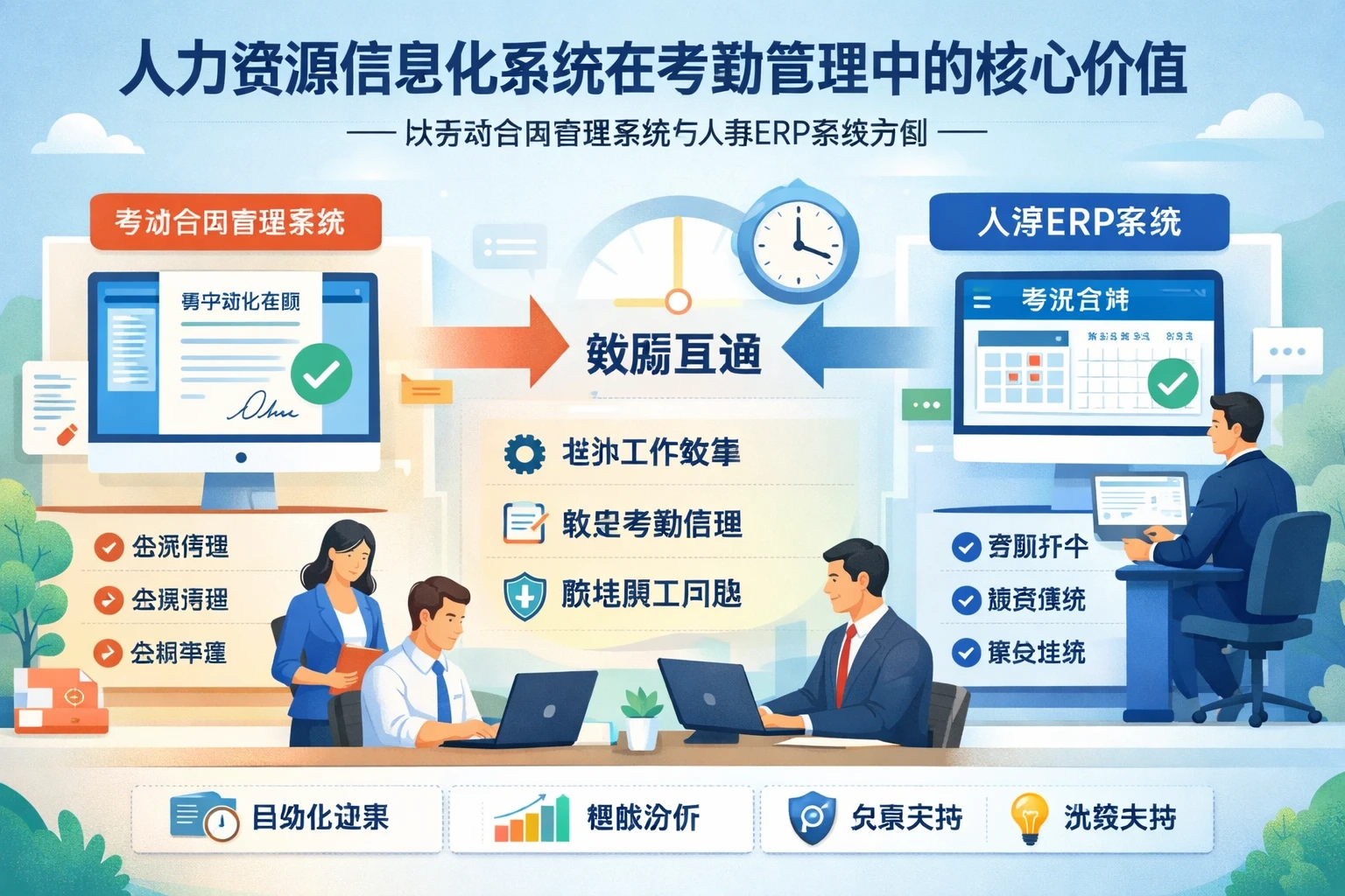 人力资源信息化系统在考勤管理中的核心价值——以劳动合同管理系统与人事ERP系统为例