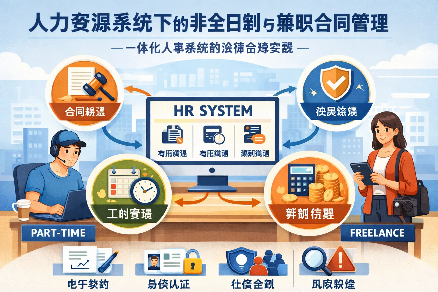 人力资源系统下的非全日制与兼职合同管理：一体化人事系统的法律合规实践
