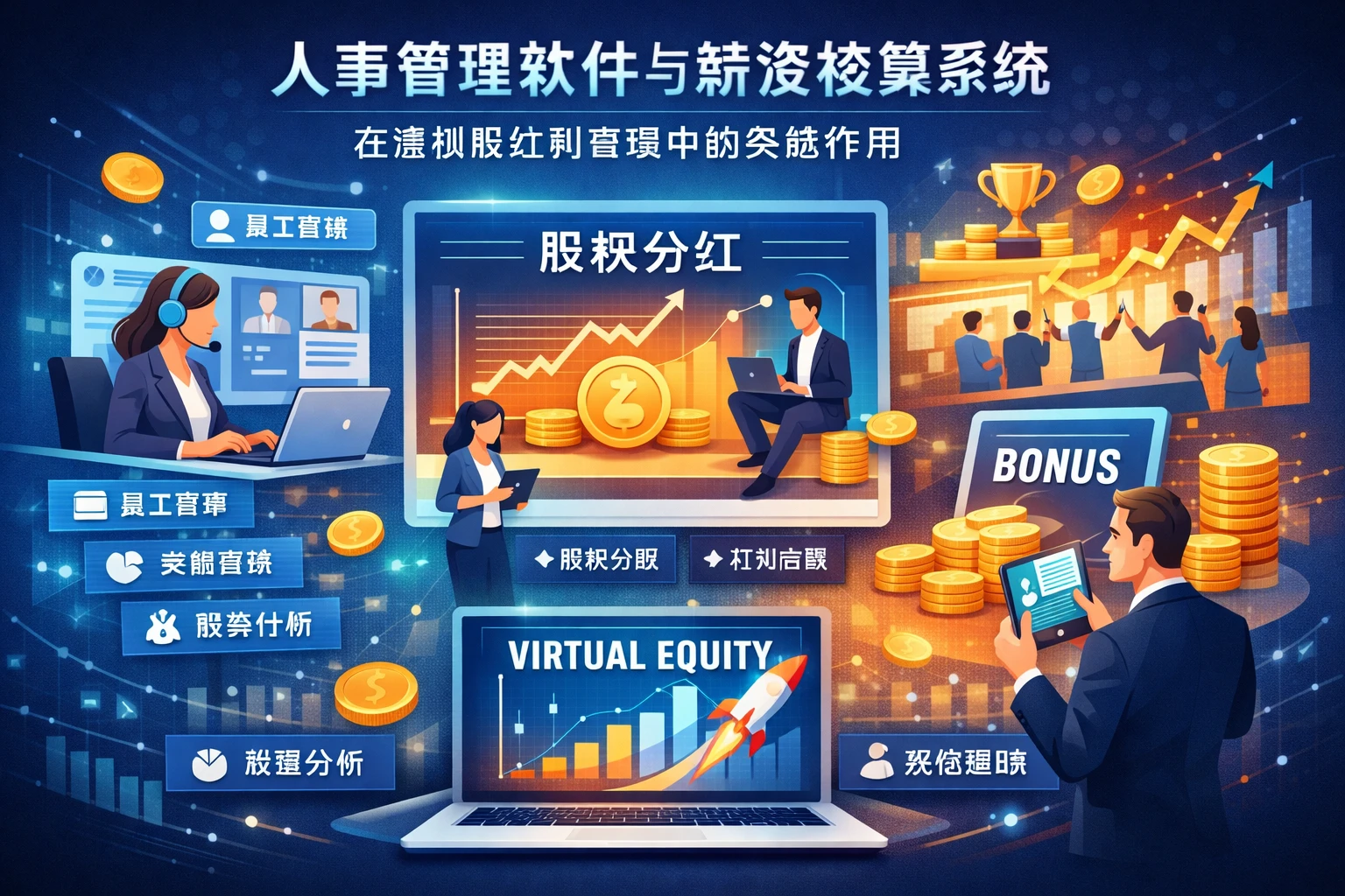 人事管理软件与薪资核算系统在虚拟股红利管理中的关键作用