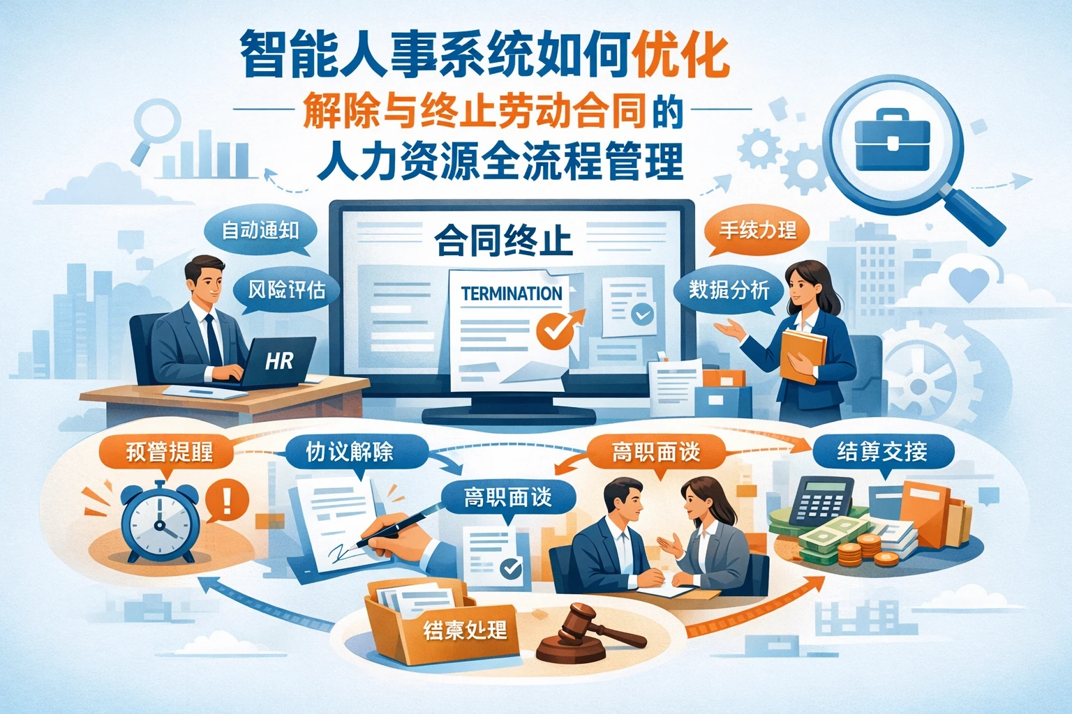 智能人事系统如何优化解除与终止劳动合同的人力资源全流程管理