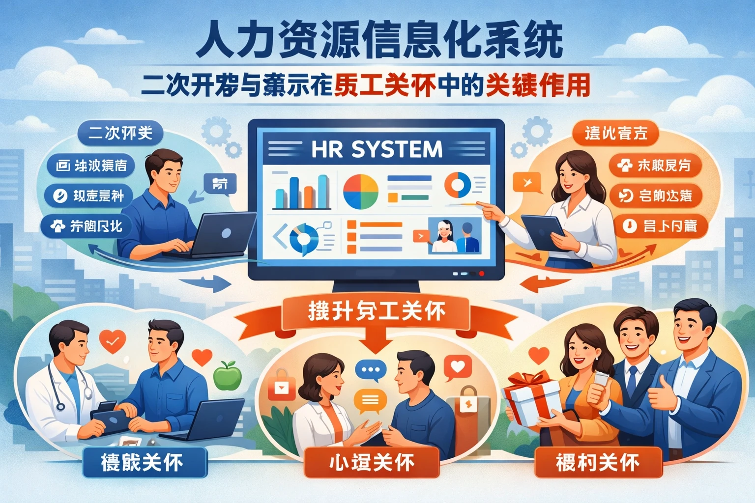 人力资源信息化系统：二次开发与演示在员工关怀中的关键作用