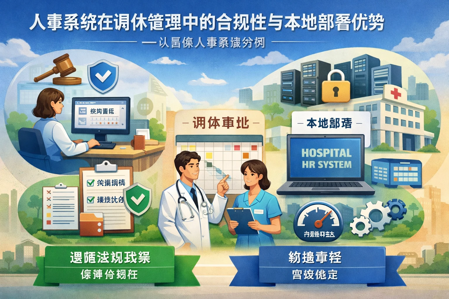 人事系统在调休管理中的合规性与本地部署优势——以医院人事系统为例