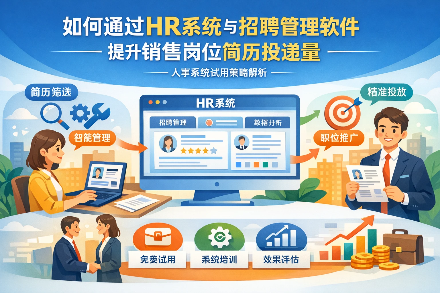 如何通过HR系统与招聘管理软件提升销售岗位简历投递量——人事系统试用策略解析
