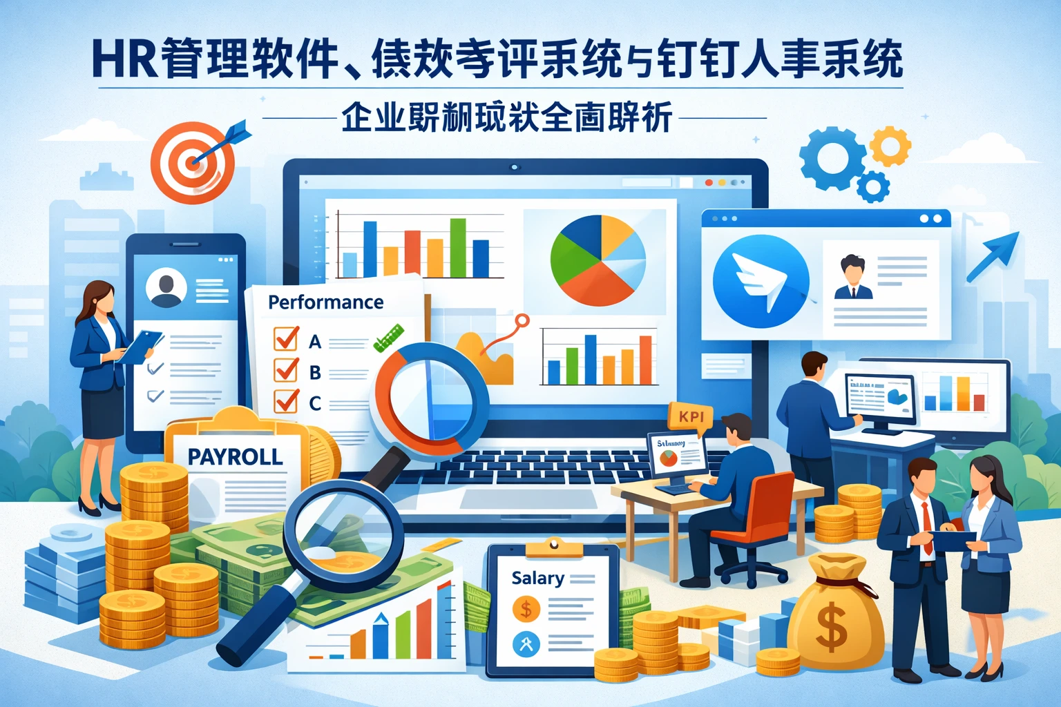 HR管理软件、绩效考评系统与钉钉人事系统：企业薪酬现状全面解析