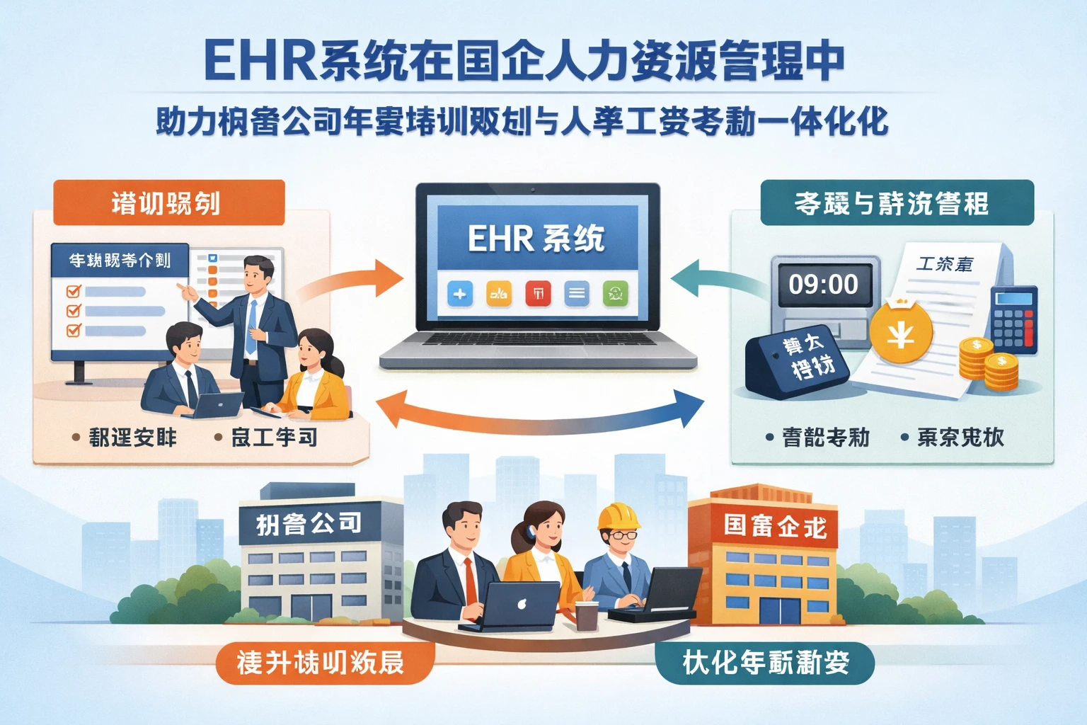 EHR系统在国企人力资源管理中如何助力销售公司年度培训规划与人事工资考勤一体化