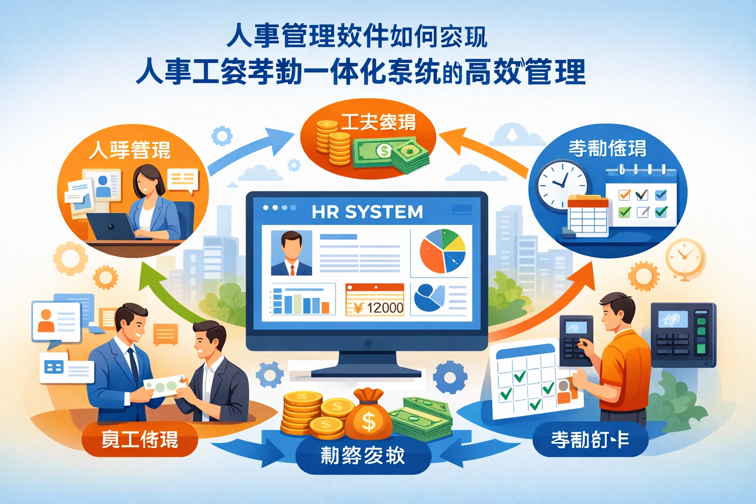 人事管理软件如何实现人事工资考勤一体化系统的高效管理