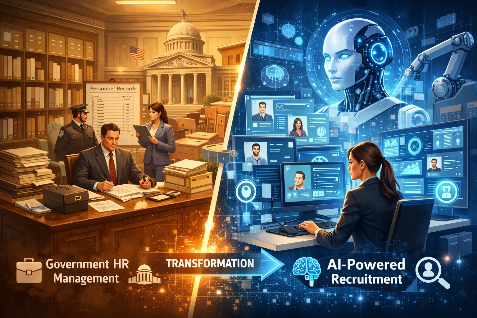 现代人力资源系统的变革：从政府人事管理到AI驱动的智能招聘