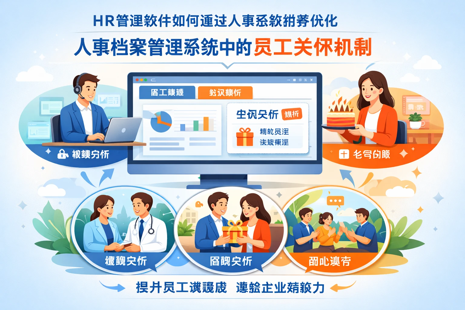 HR管理软件如何通过人事系统推荐优化人事档案管理系统中的员工关怀机制