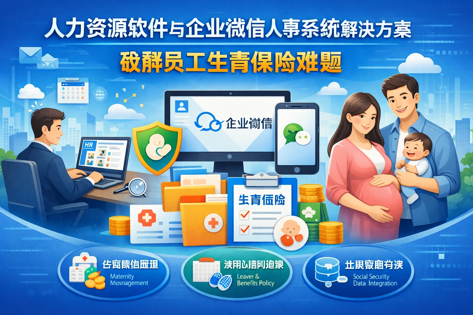 人力资源软件与企业微信人事系统解决方案：破解员工生育保险难题