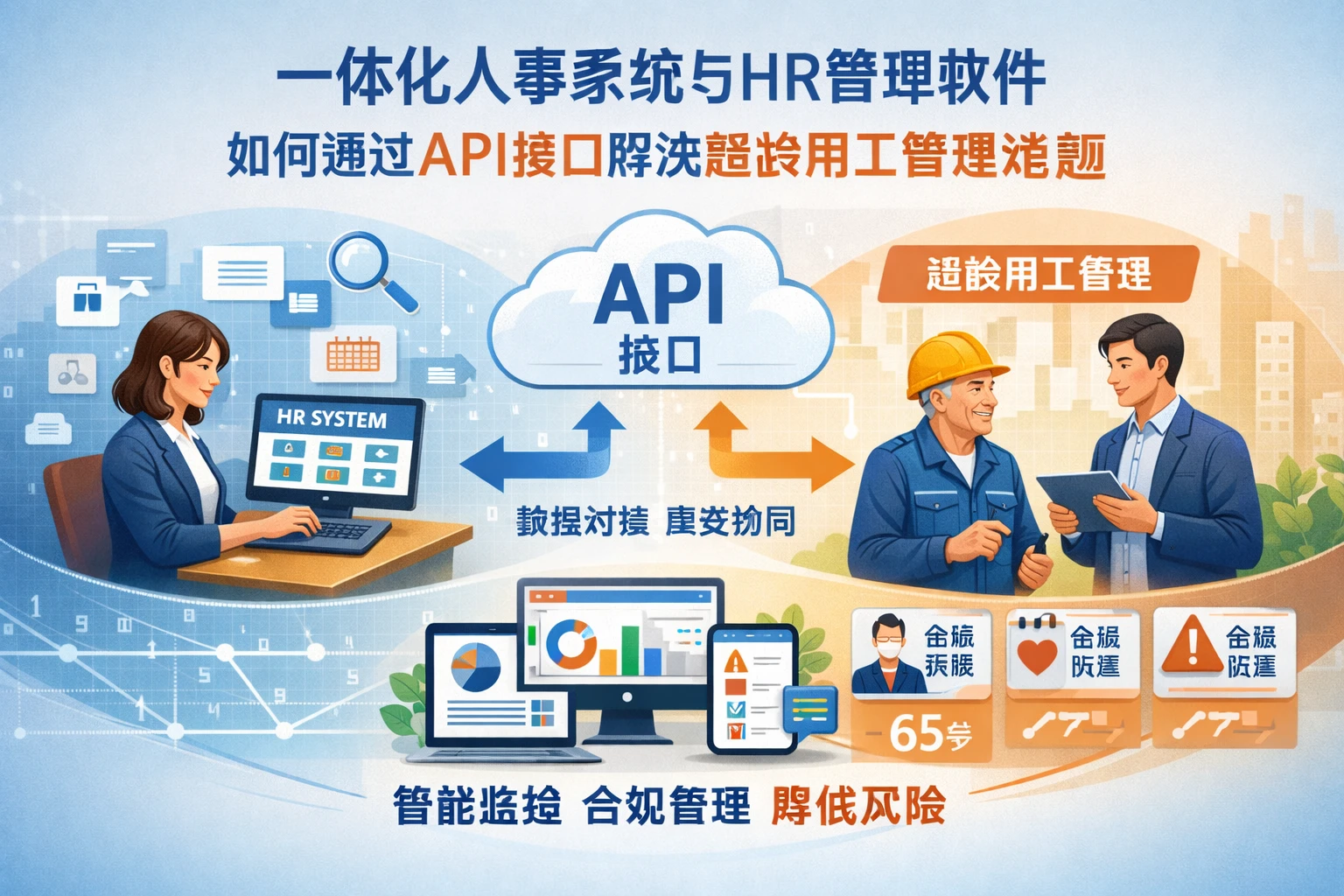 一体化人事系统与HR管理软件如何通过API接口解决超龄用工管理难题