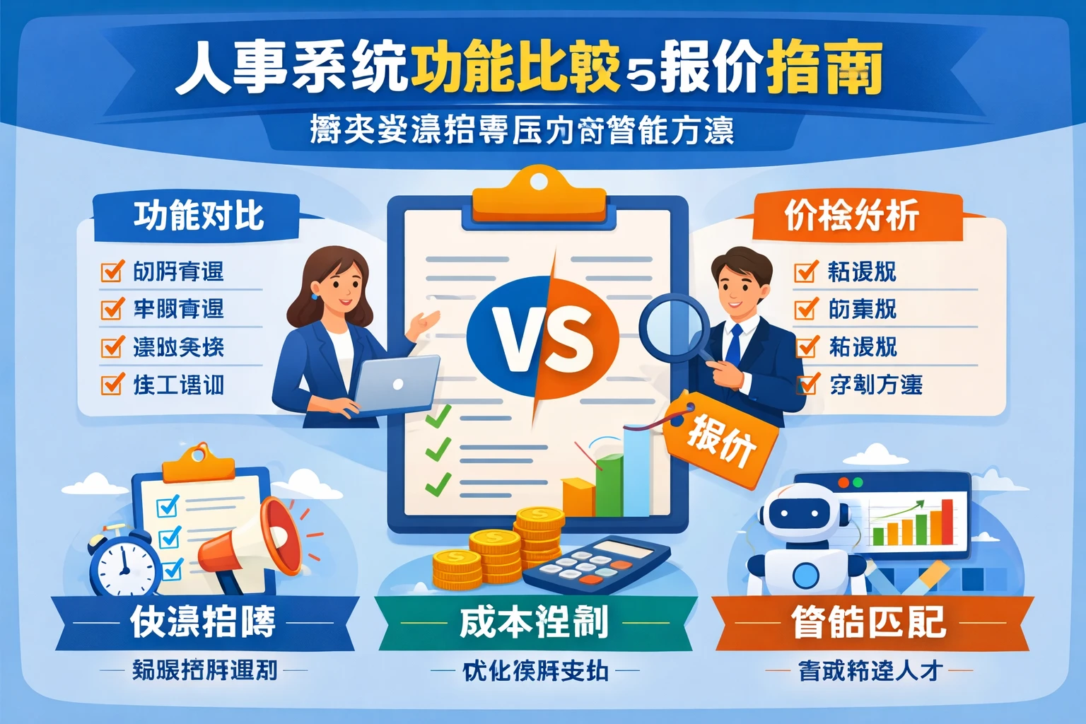 人事系统功能比较与报价指南：解决紧急招聘压力的智能方案