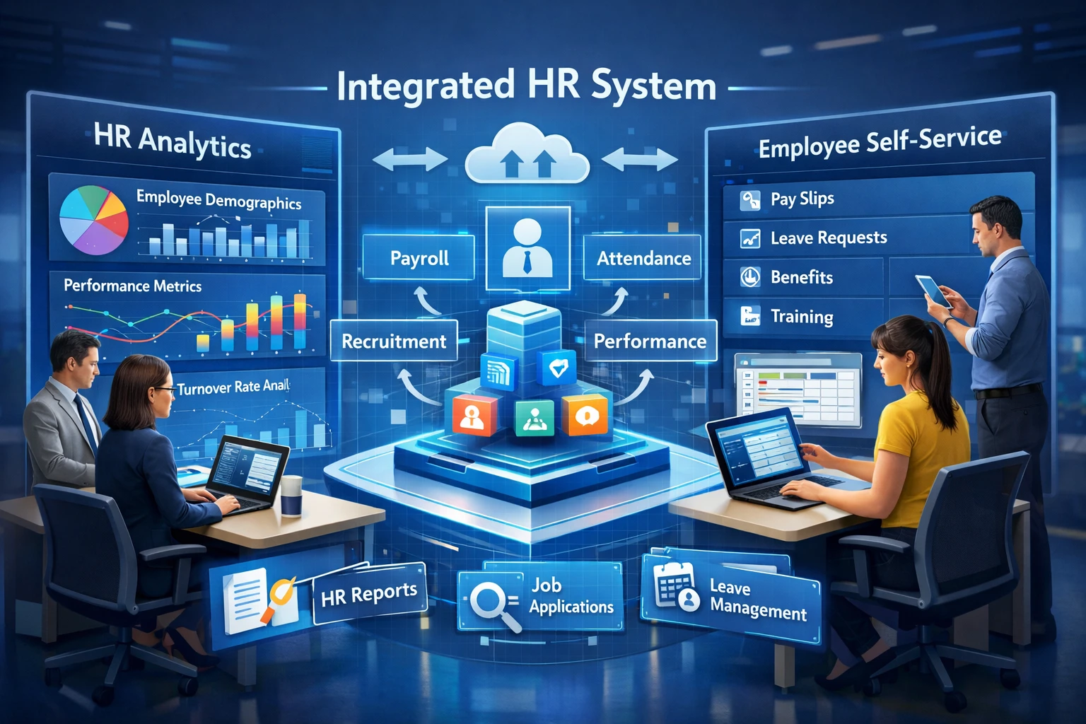 现代企业人力资源软件、人事数据分析系统与员工自助系统的整合应用