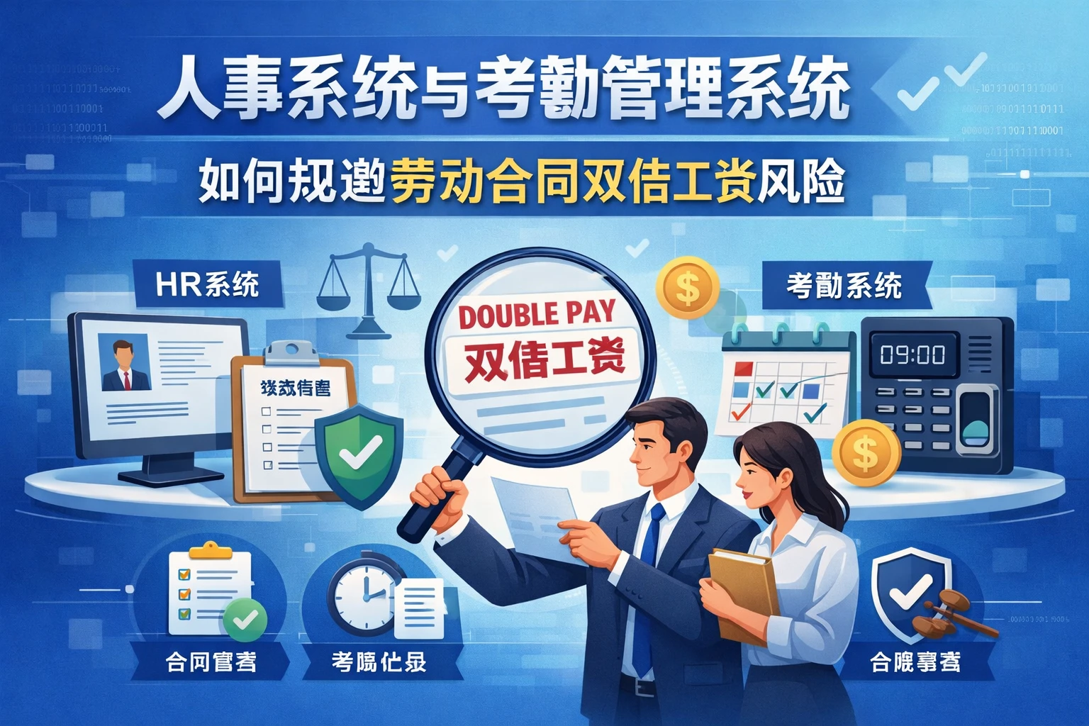 人事系统与考勤管理系统如何规避劳动合同双倍工资风险