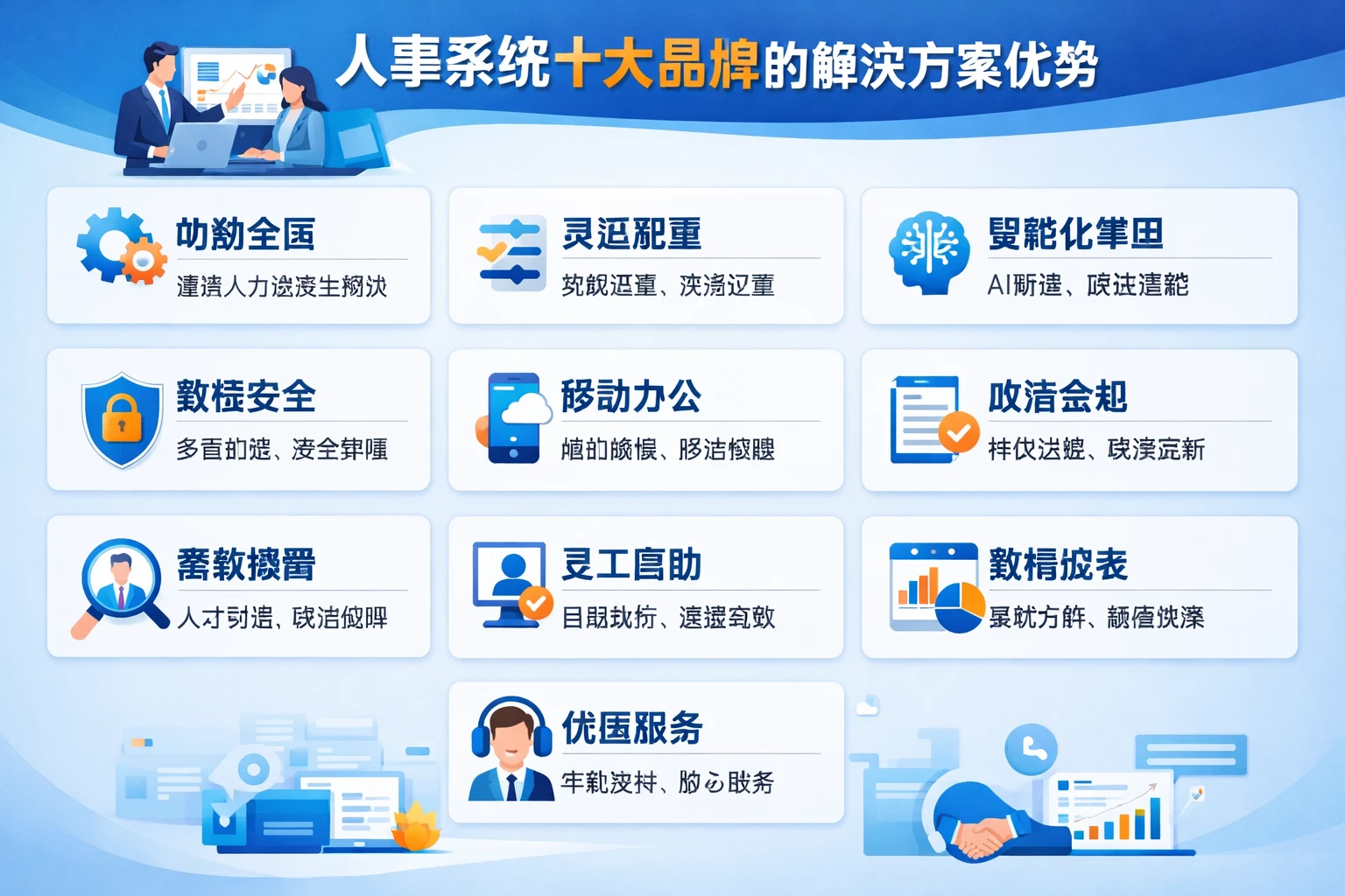 人事系统十大品牌的解决方案优势