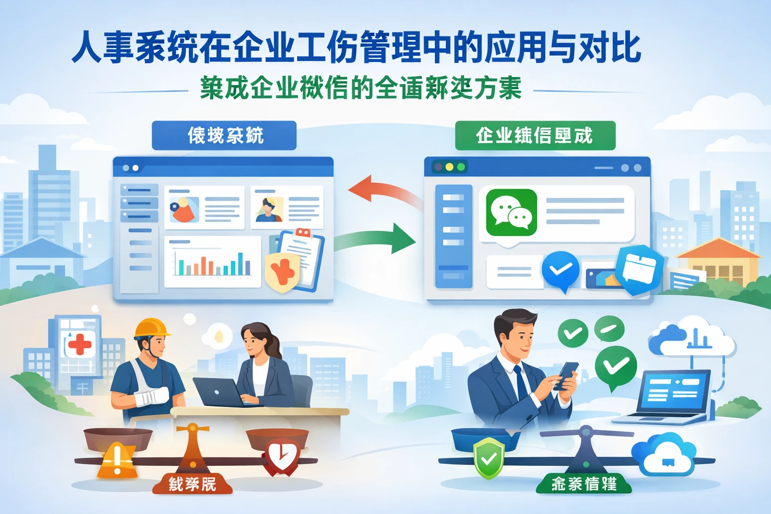 人事系统在企业工伤管理中的应用与对比：集成企业微信的全面解决方案
