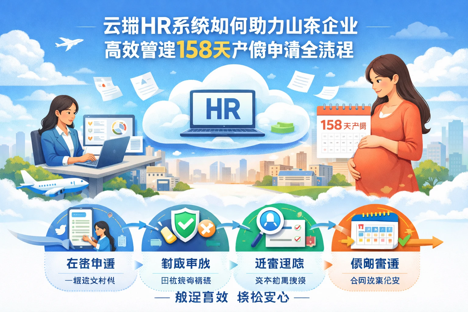 云端HR系统如何助力山东企业高效管理158天产假申请全流程