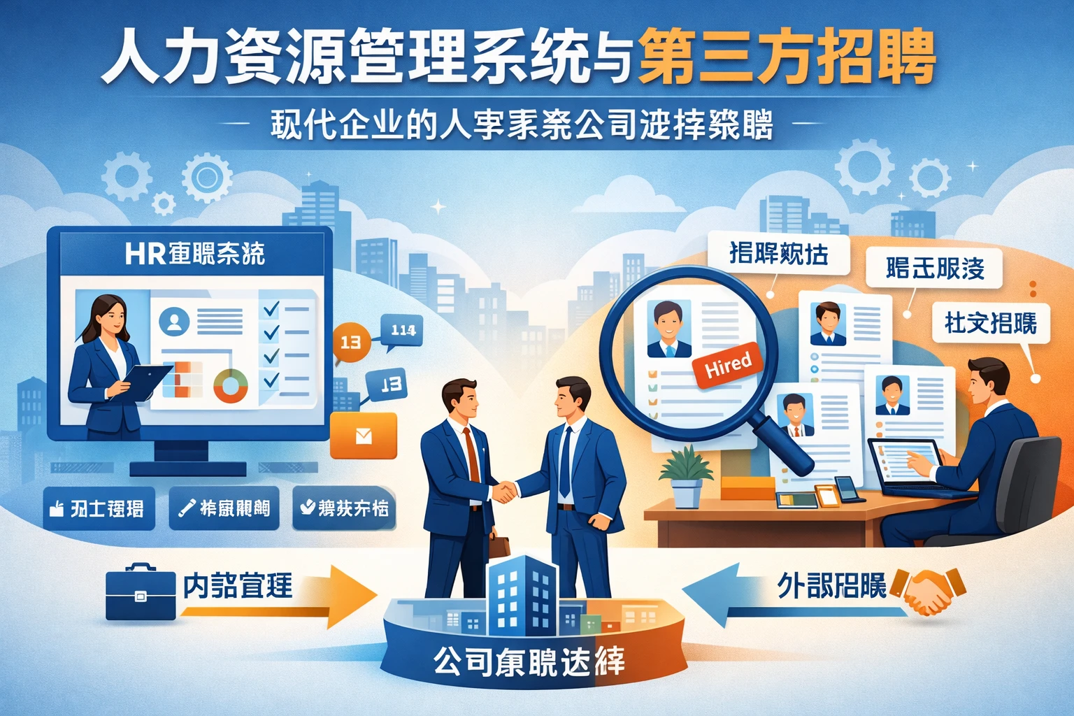 人力资源管理系统与第三方招聘：现代企业的人事系统公司选择策略