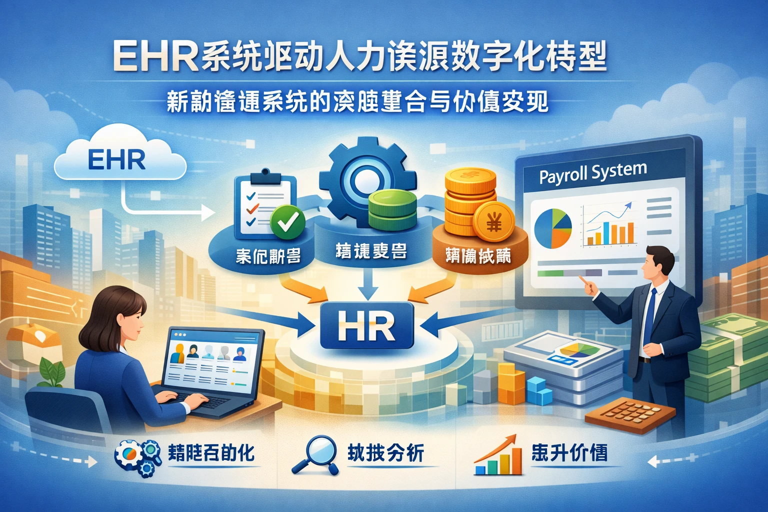 EHR系统驱动人力资源数字化转型：薪酬管理系统的深度整合与价值实现