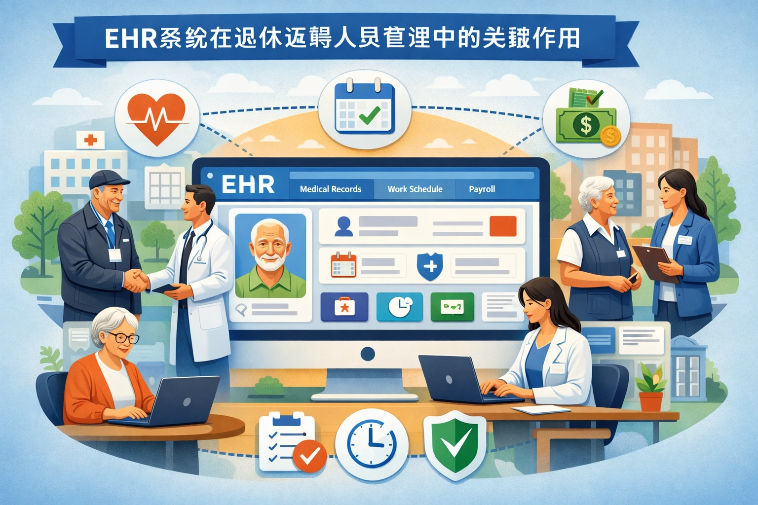 EHR系统在退休返聘人员管理中的关键作用