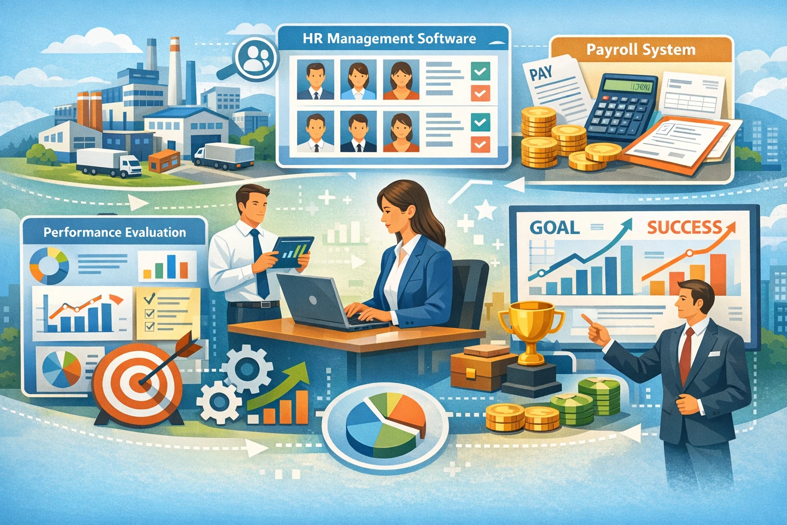 工业园物业企业如何通过人事管理软件、薪酬管理系统与绩效考评系统实现高效运营