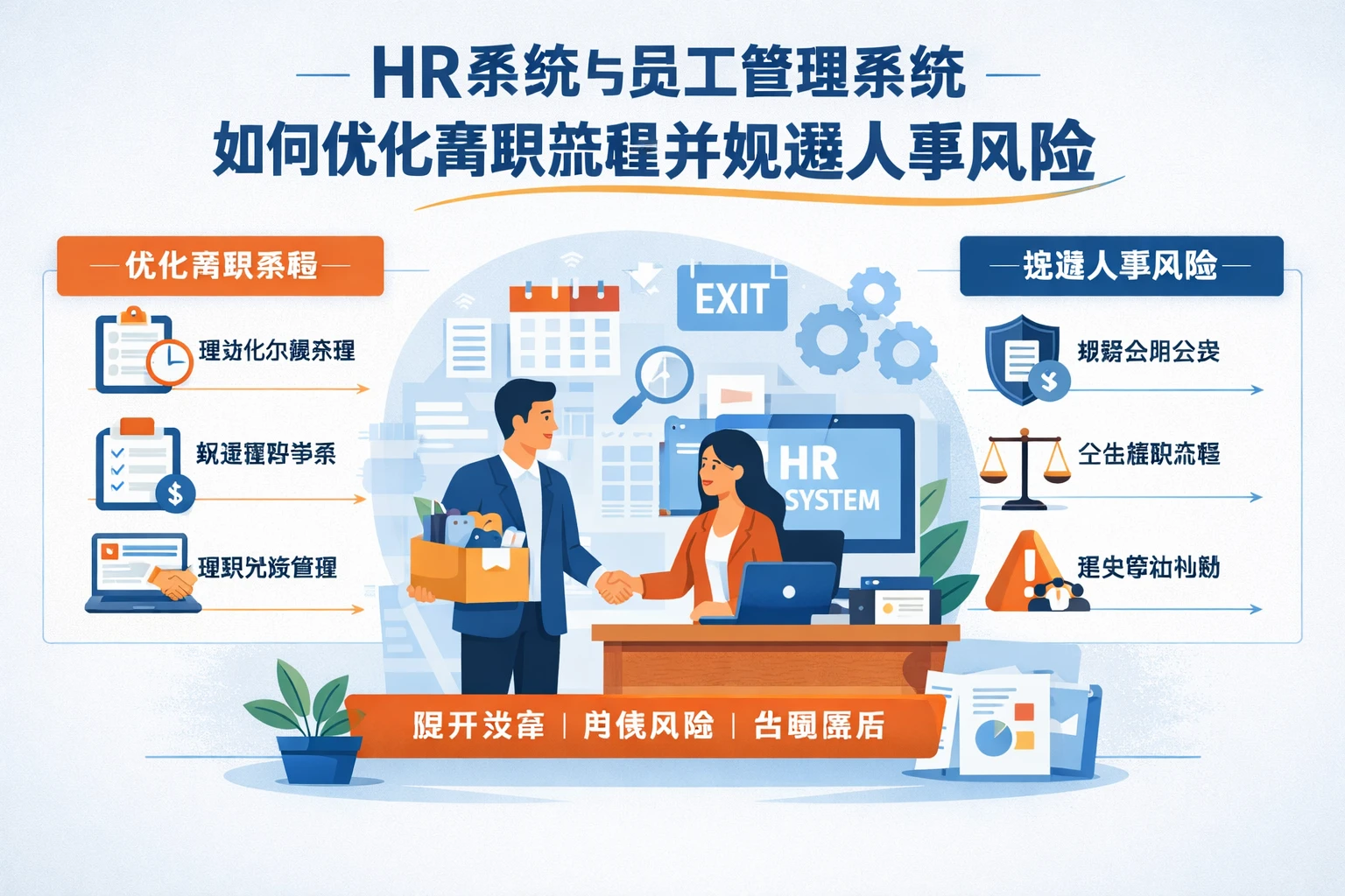 HR系统与员工管理系统如何优化离职流程并规避人事风险