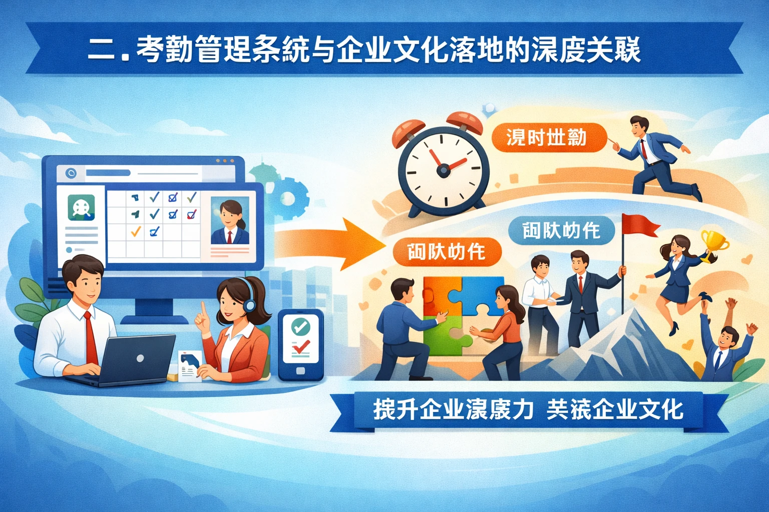 二、考勤管理系统与企业文化落地的深度关联