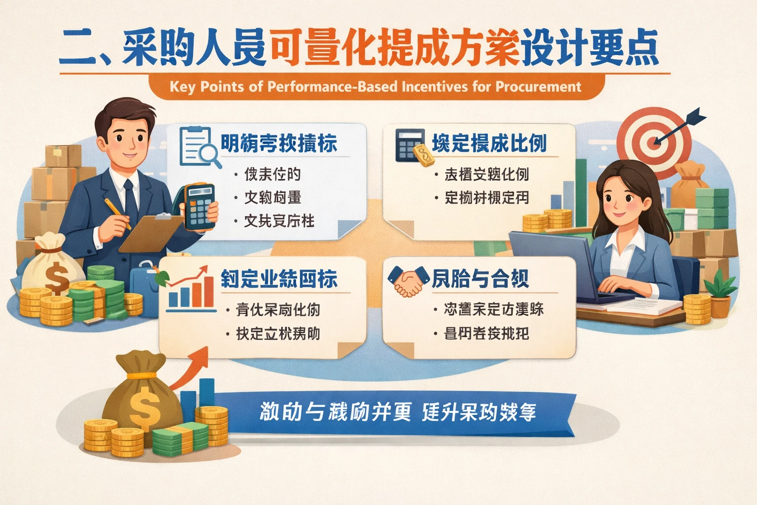 二、采购人员可量化提成方案设计要点