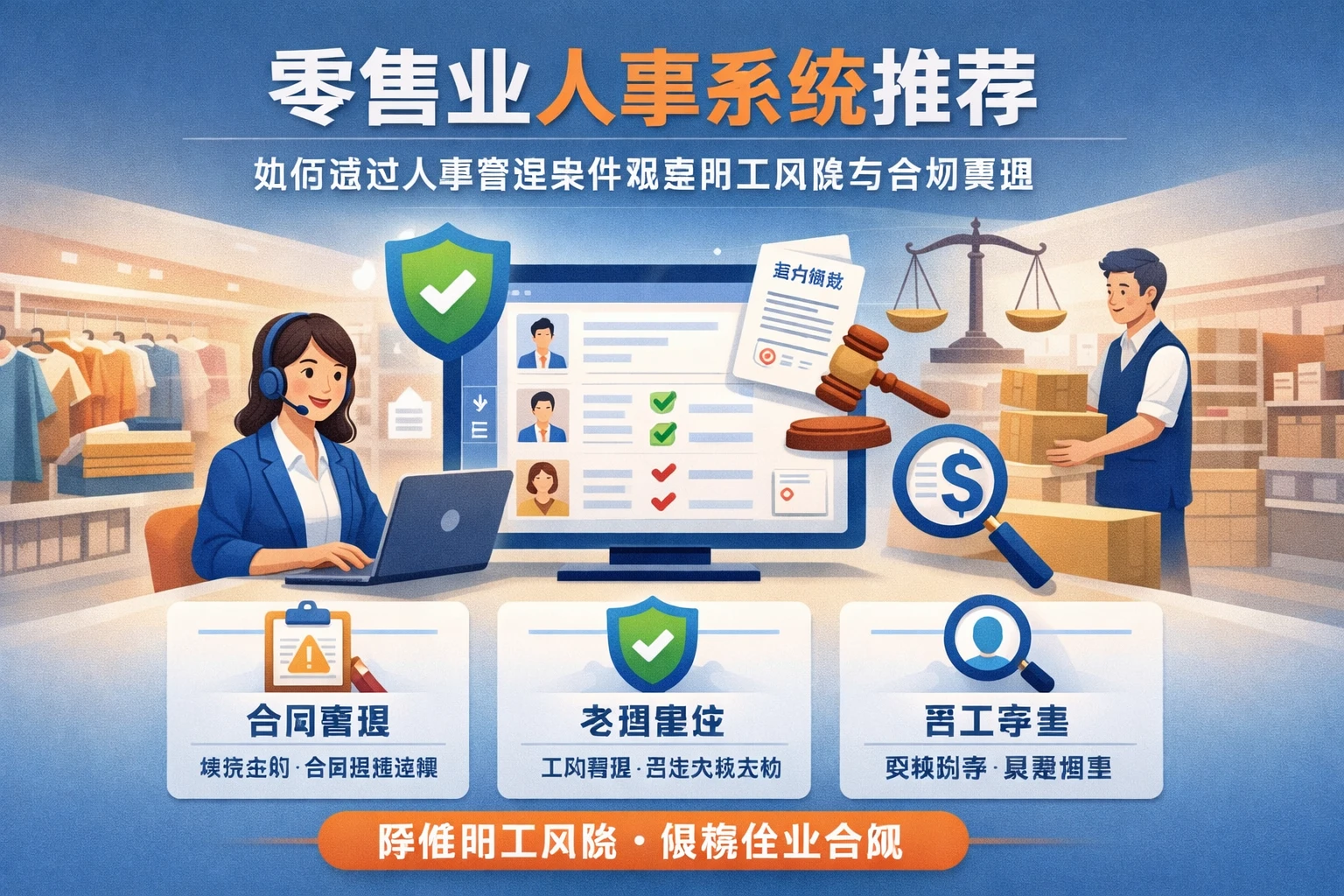 零售业人事系统推荐：如何通过人事管理软件规避用工风险与合规管理