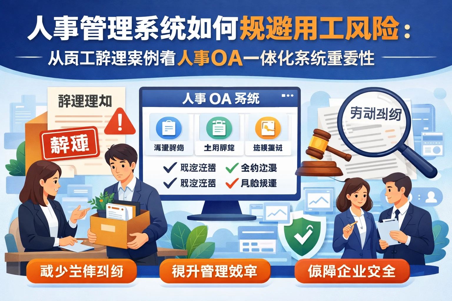 人事管理系统如何规避用工风险：从员工辞退案例看人事OA一体化系统的重要性