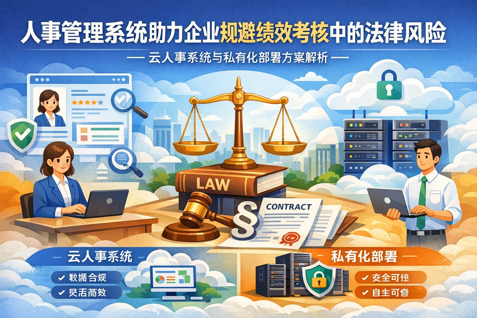 人事管理系统助力企业规避绩效考核中的法律风险——云人事系统与私有化部署方案解析
