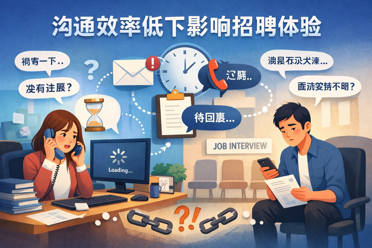 沟通效率低下影响招聘体验