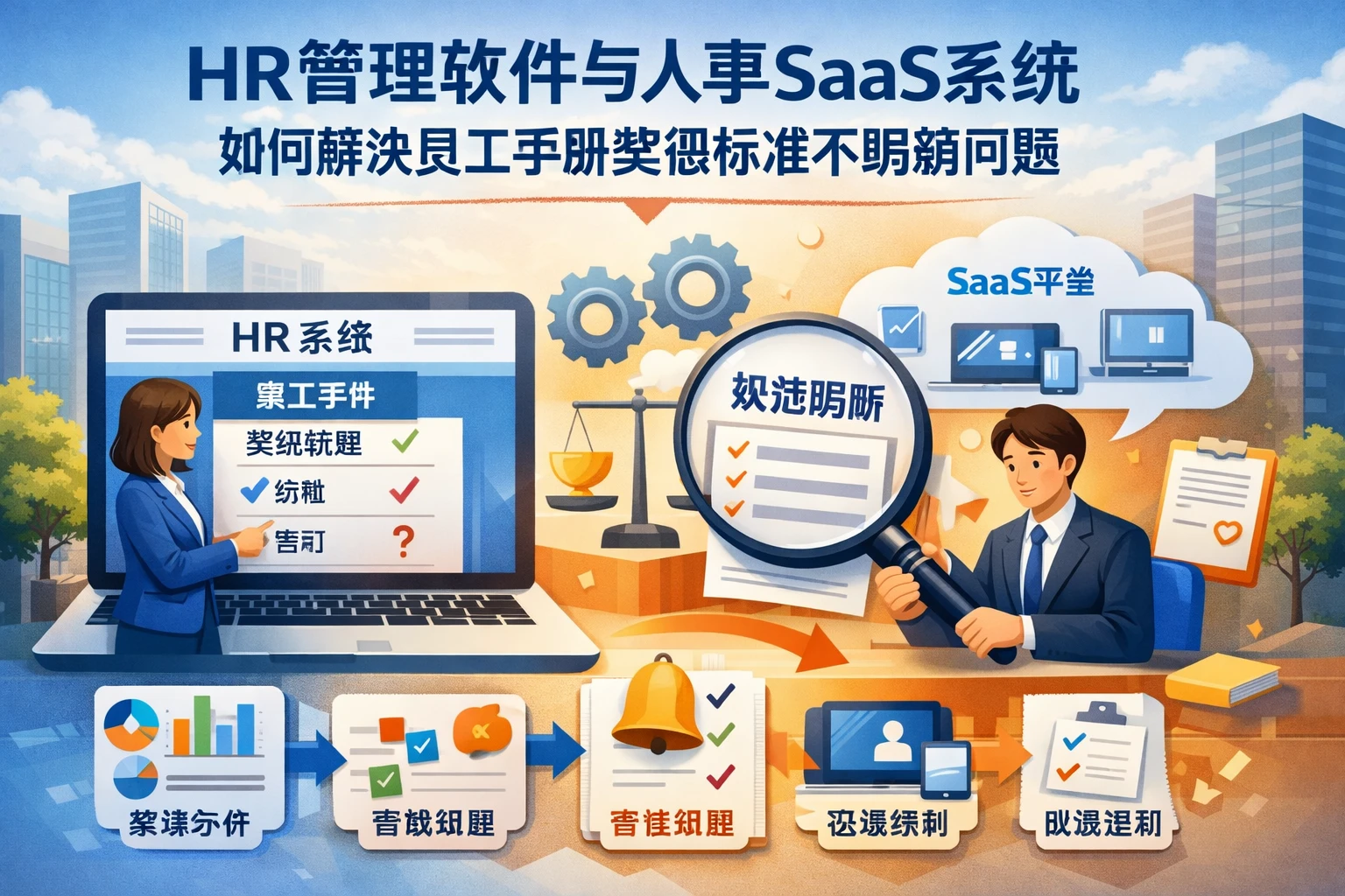 HR管理软件与人事SaaS系统如何解决员工手册奖惩标准不明确问题